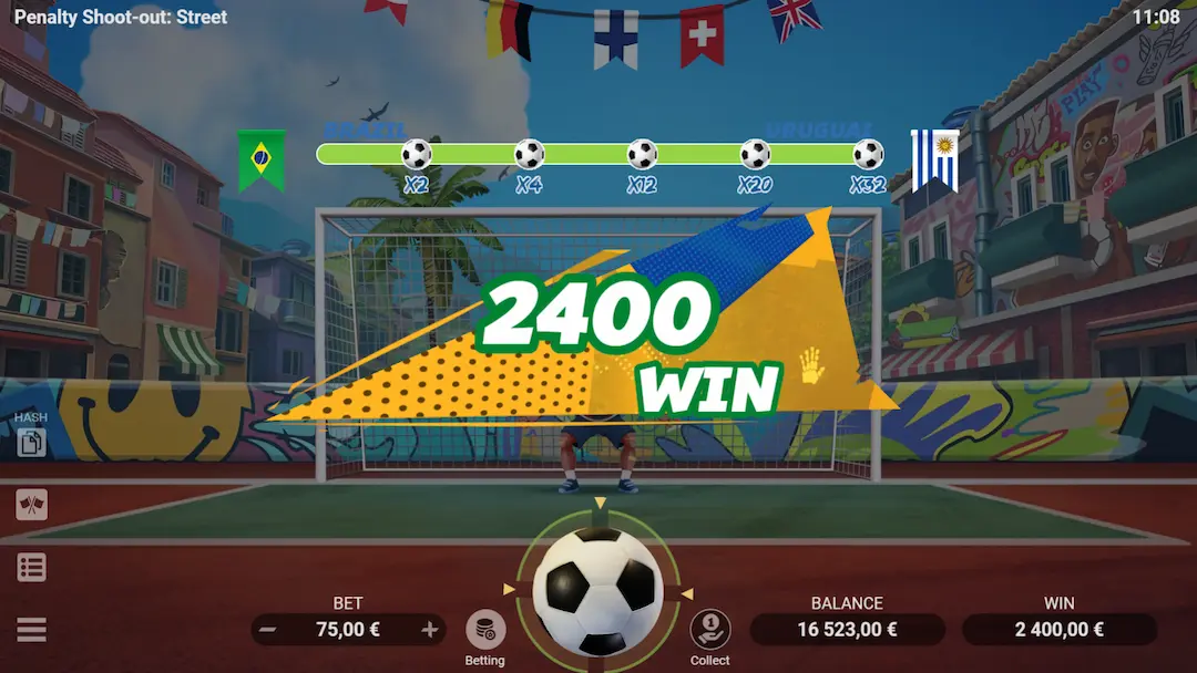 Deux modes de jeu : gratuit et pour de l'argent réel
